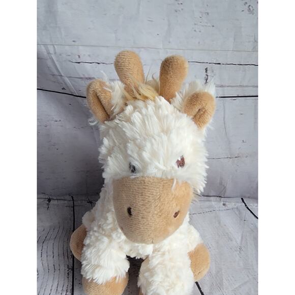First Impressions Plush Giraffe Stuffed Animal Cream Brown Spots Plush Soft Toy - Picture 2 of 8